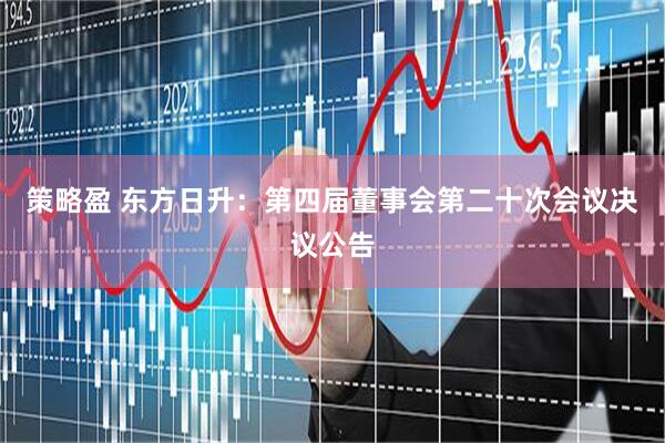 策略盈 东方日升：第四届董事会第二十次会议决议公告