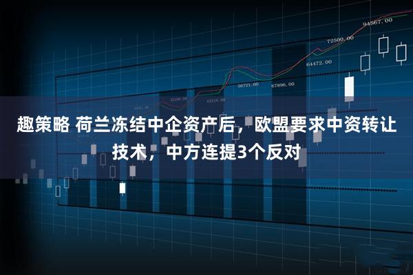 趣策略 荷兰冻结中企资产后，欧盟要求中资转让技术，中方连提3个反对